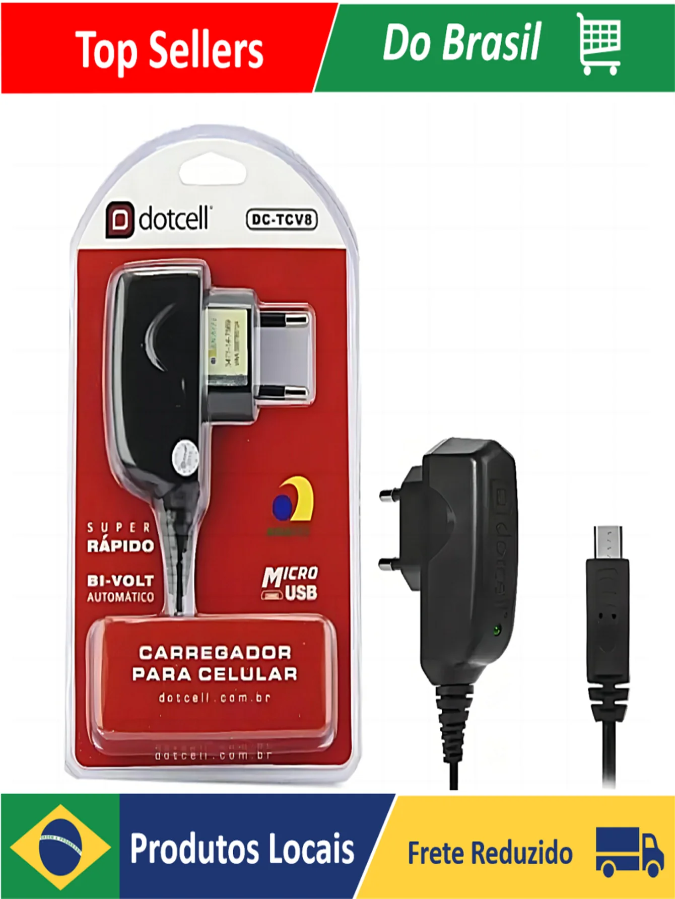 

EC-031007 DC-TCV8 CARREGADOR DOTCELL V8