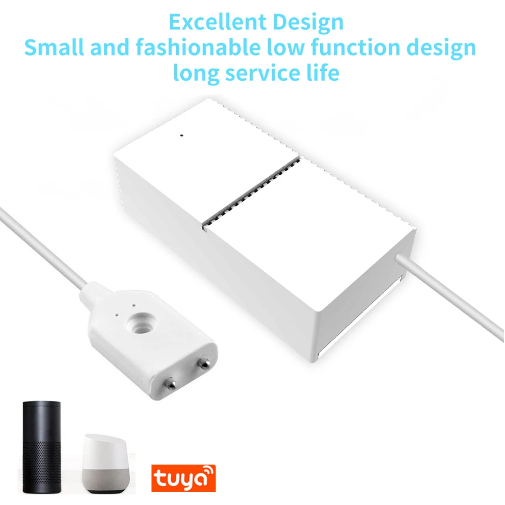 

Smart Water Immersing Detector High Sensitivity Sensor For Home Security Tuya APP Remote Control Soaking Alarm Work With Alexa