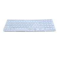 laptop us layout keyboard with backlight white color for sony sve151a11w