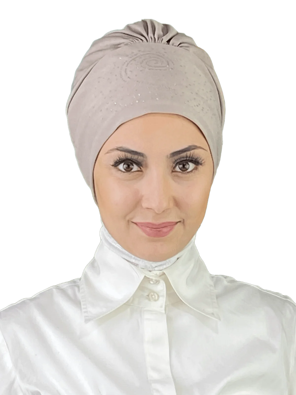 

Powder Color Swirl Patterned Stone Islamic Fashion Muslim Miss Hijab Trend Hijab Bone