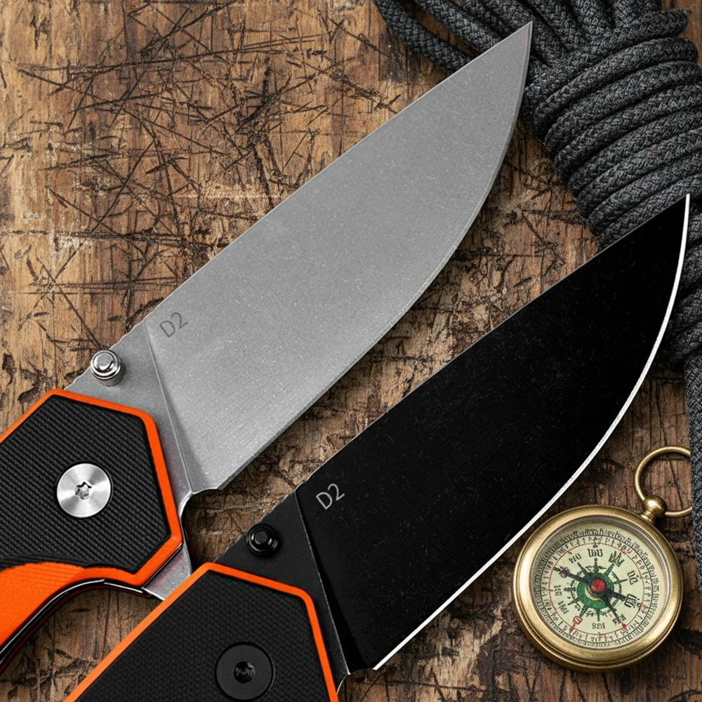 Фото Складной нож FREETIGER FT946 EDC с лезвием D2 для активного отдыха, кемпинга, выживания, охоты, карманный нож, ручной инструмент, маленький карманный нож №4