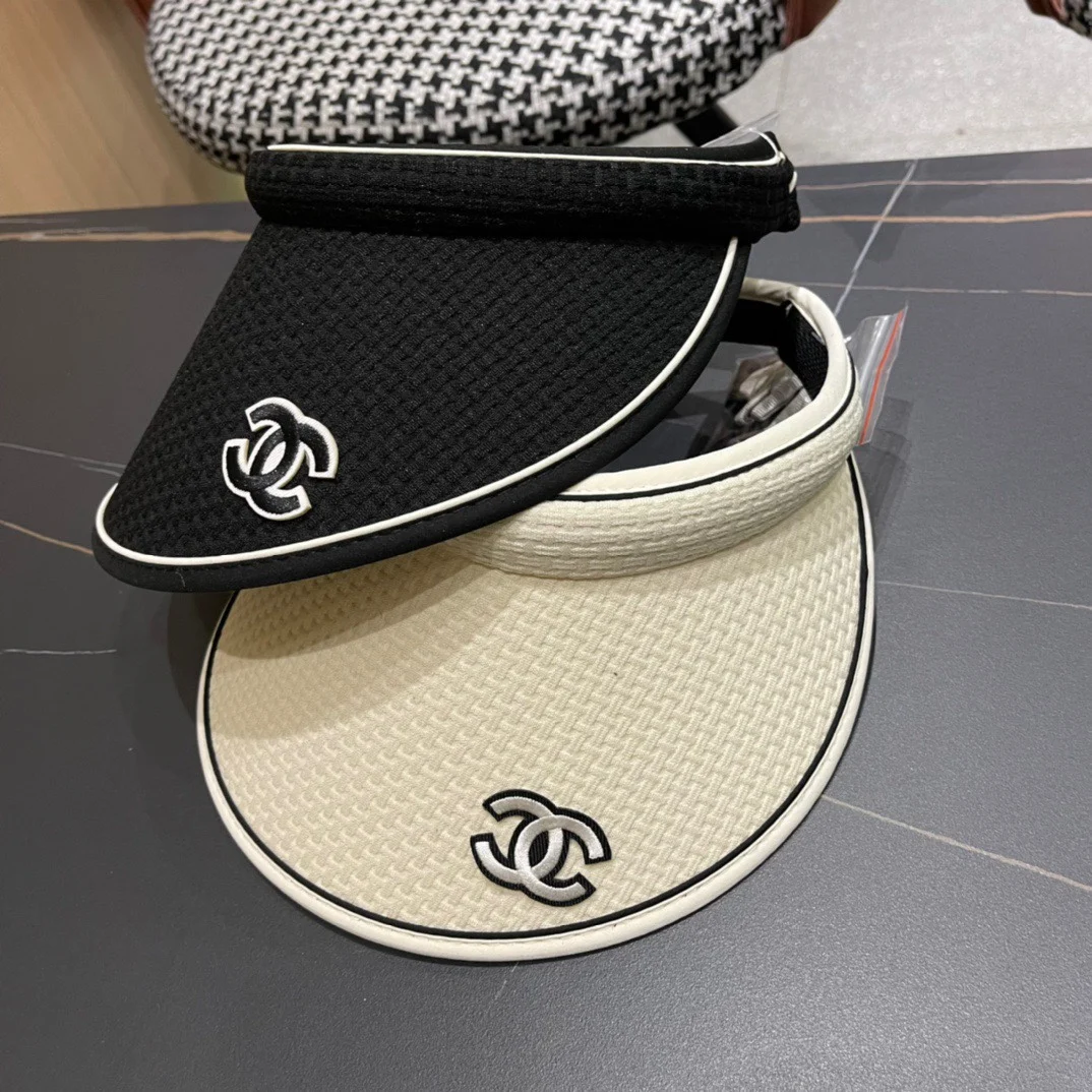 Широкополая панама Chanel из хлопка защита от солнца рыбака шляпа