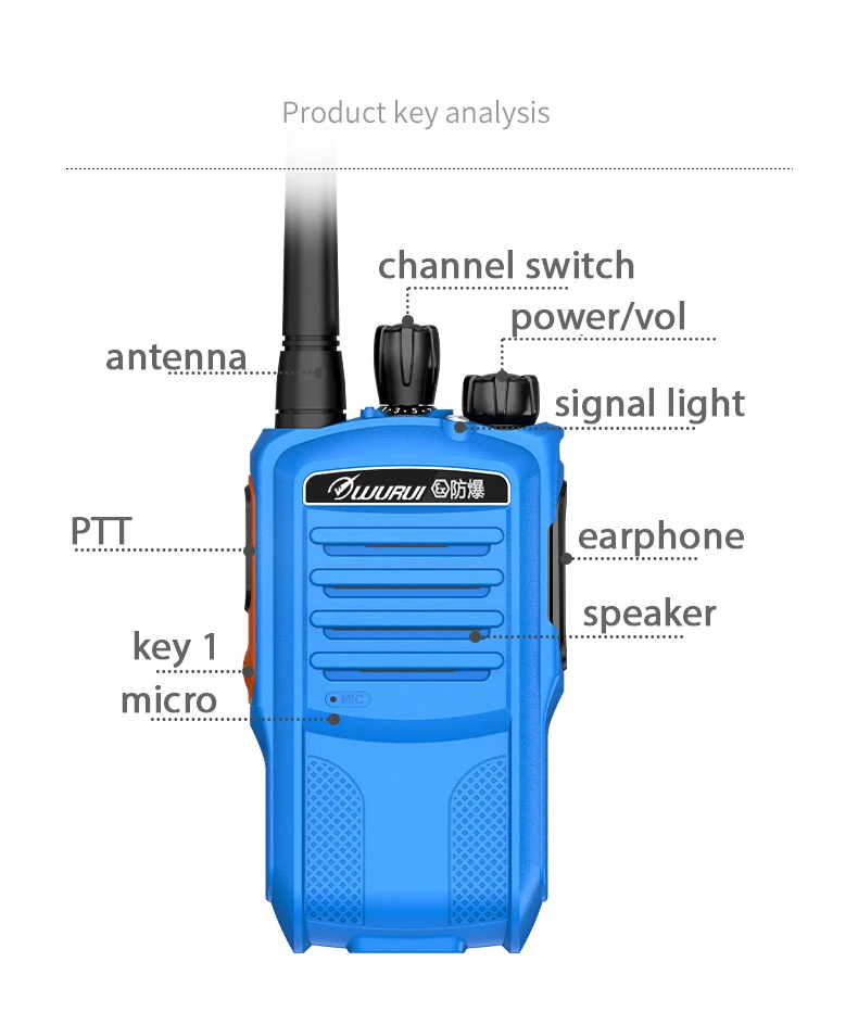 Ex Explosion-proof scanner UHF 400-470 walkie talkie water proof 10km Mini radio Portable Mobile police long range IP67 gas enlarge