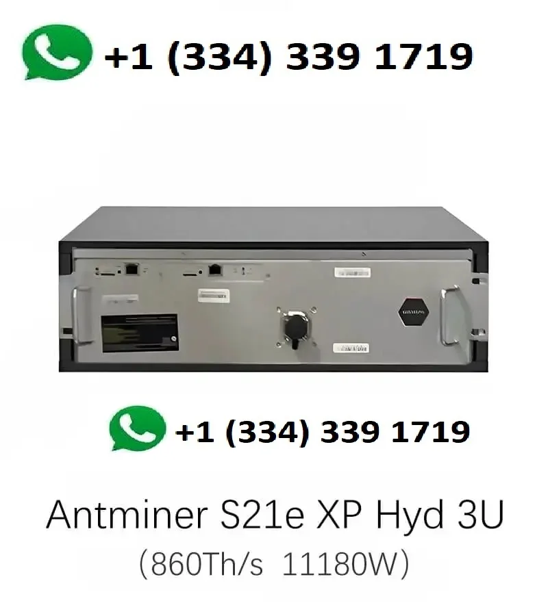 S. 100% КАЧЕСТВО КУПИТЕ 5 ПОЛУЧИТЕ 3 бесплатный новый Bitmain Antminer S21e XP Hyd 3U (Antminer U3S21EXPH)