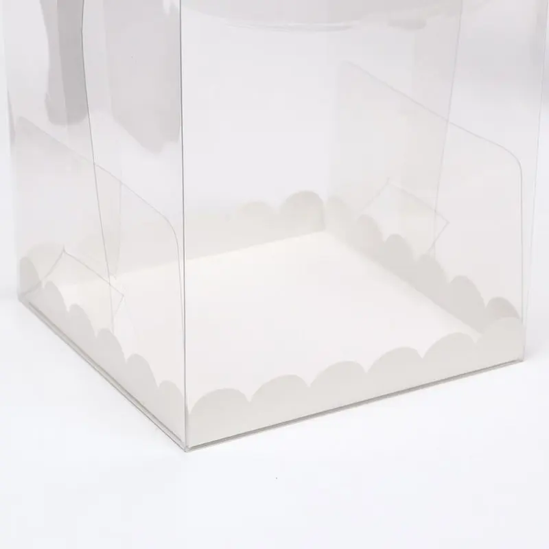Коробка для Бенто-торта 11 х 11 х 11 см прозрачная. Pvc коробка