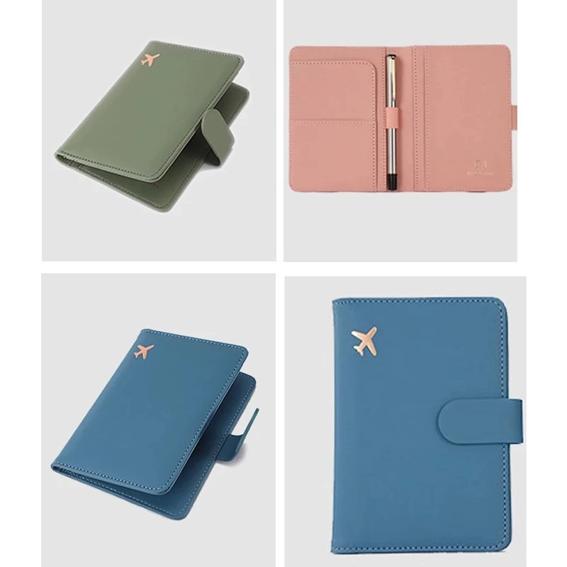 

Travel Women Man Passport Leather PU Cover Holder Card Passport Credit With Holder Case Case Cover Protector Wallet