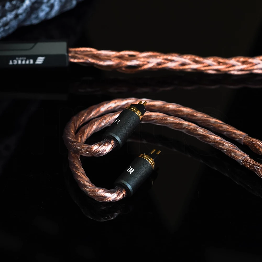 Фото Effect Audio Signature Series II Ares S II 8-проводной кабель для наушников 2-контактный 0,78 ConX Сменный разъем Профессиональный кабель IEM №2