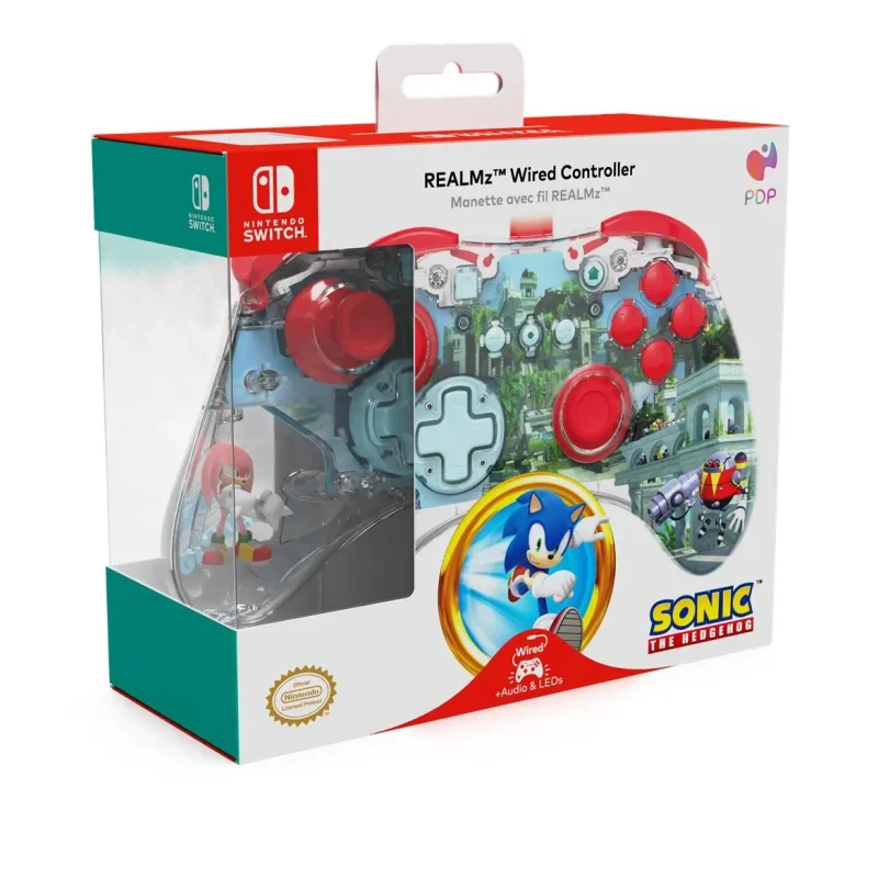 Проводной геймпад PDP REALMz Sonic The Hedgenog Sky Sanctuary Zone к Nintenк Switch