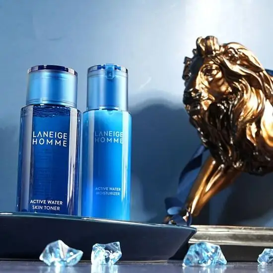 Глубоководная вода 1 Мужская кожа с наполнением жизненной влагой + лосьон