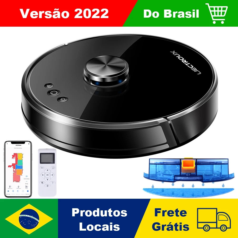 

Liectroux XR500 Robot Vacuum Cleaner Intelligent Automatic 2022 Version Aspies and Passes Voice Cloth in Portuguese Laser Navigation Alexa