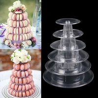 plastic macaron tower stand display stand cupcake tower rack tray bases for desserts table decor birthday wedding macaron stands