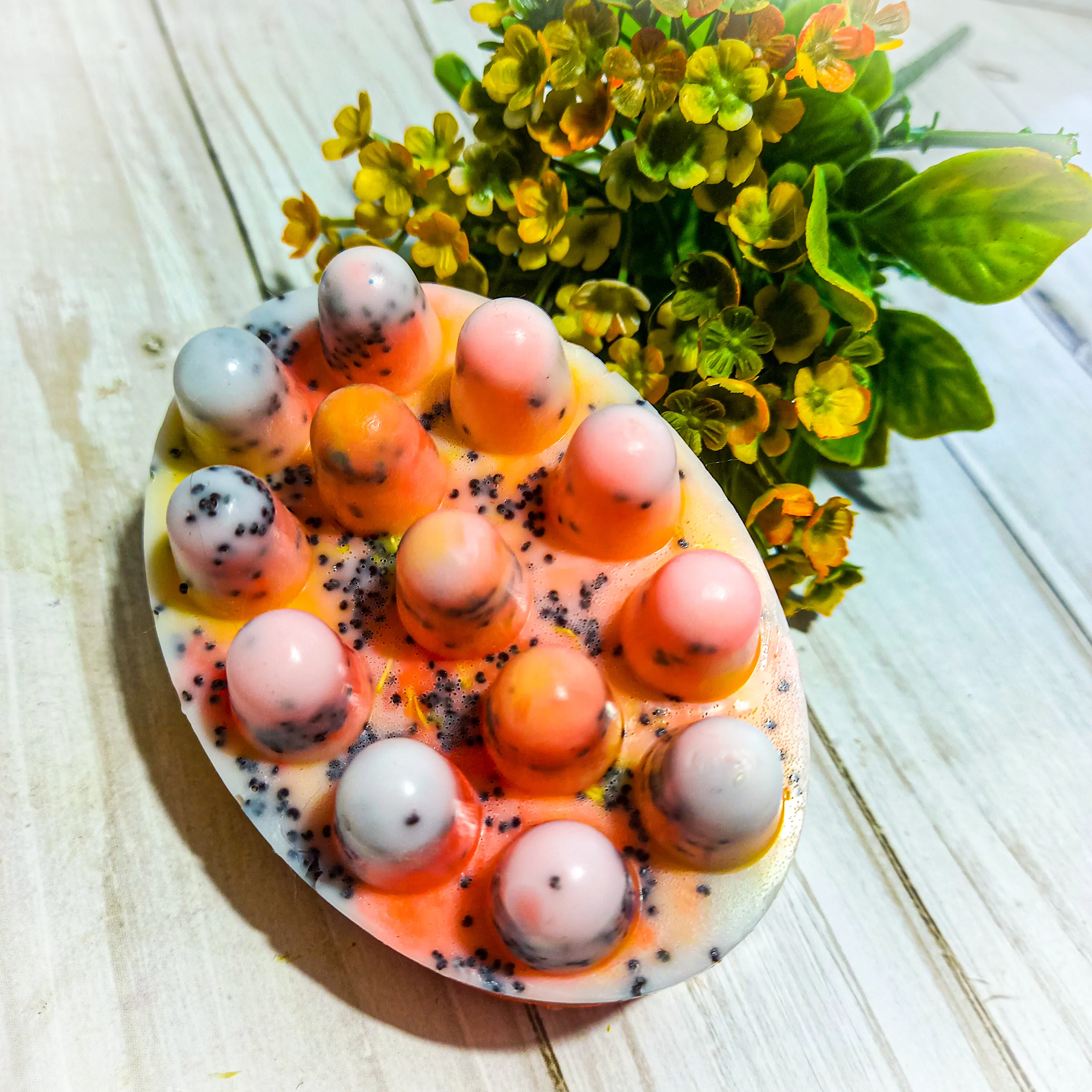 Мыло ручной работы мыло с люфой для душа скраб тела. |