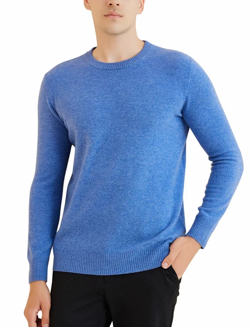 Meeste 100% meriinovillast o-kaelusega kampsun, suurused S-XXL 3
