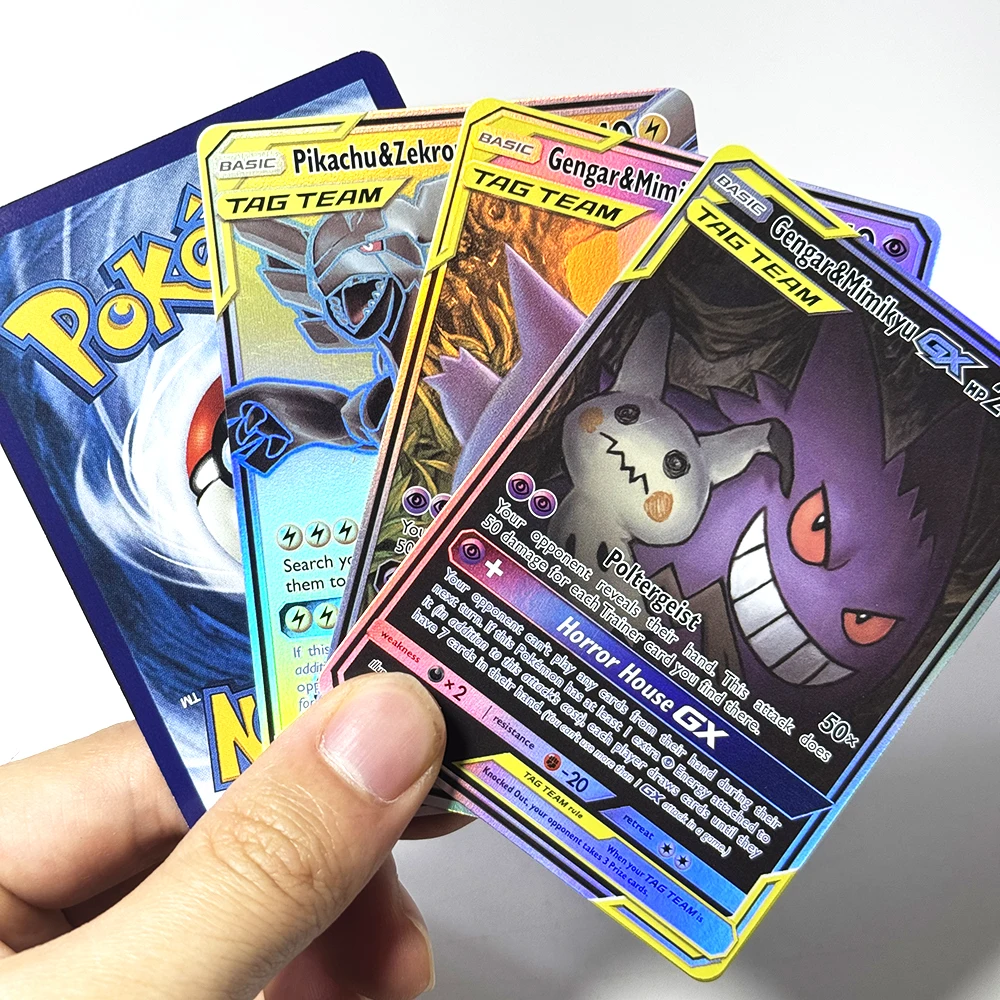 Игровые карты PKM GX PTCG (прокси-карты) Eevee & SnorlaxEspeon & DeoxysGardevoir & SylveonGengar & MimikyuMagikarp & WailordPikachu & ZekromGX (art.: 3920dab18f575) - 3920dab18f575