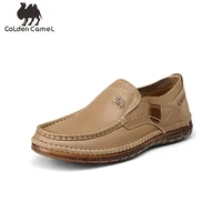 goldencamel men shoes genuine leather pvc soft soled men casual loafers shoes cowhide luxury shoes for men 2022 summer zapatost