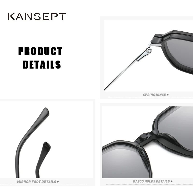 Очки kanseven поляризационные для мужчин и женщин оптические многоугольные очки