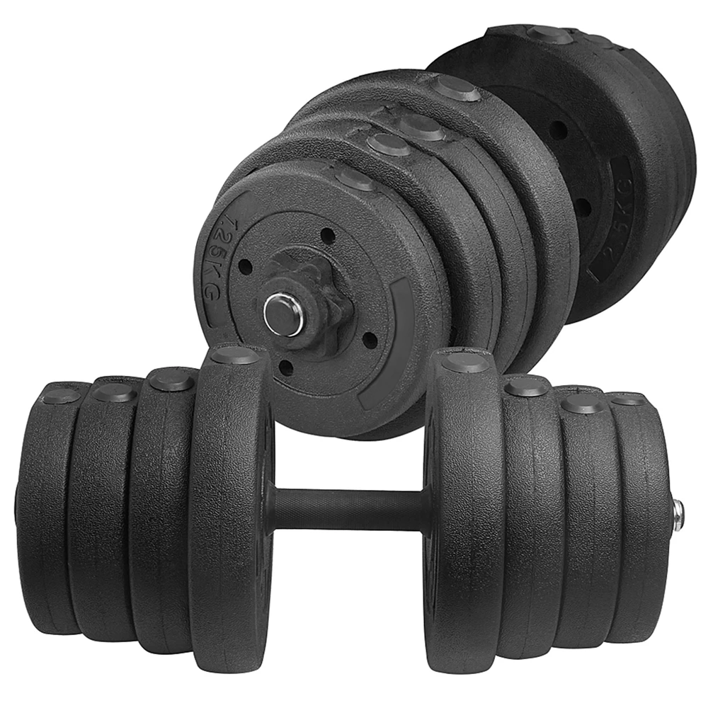 66 Lbs. Weight Dumbbell Set Adjustable Cap Gym, Home Barbell Plates Body Workout