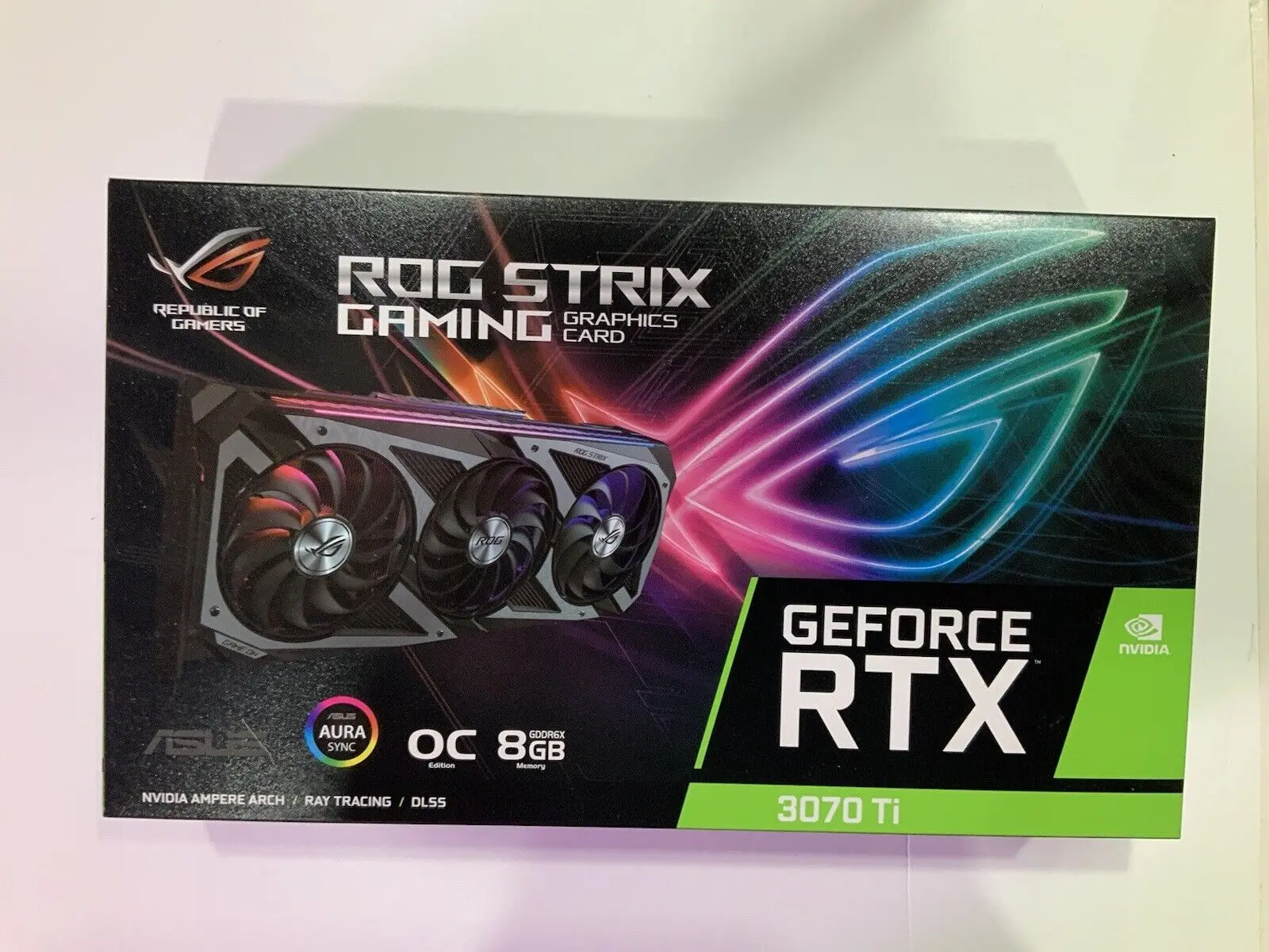 

SH: новая в наличии видеокарта ASUS ROG Strix GeForce RTX 3070 Ti OC 8 Гб GDDR6X