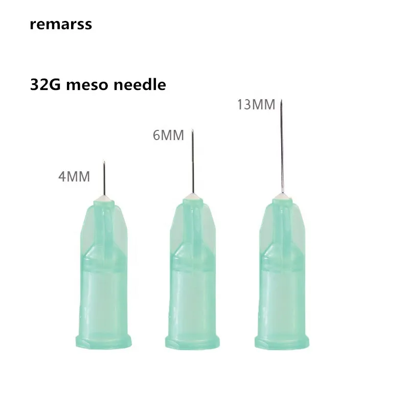 

Free shipping Disposable mesotherapy needle syringe 30G 4MM 32G 4MM 6 MM 13MM for Beauty Injection painless sterile