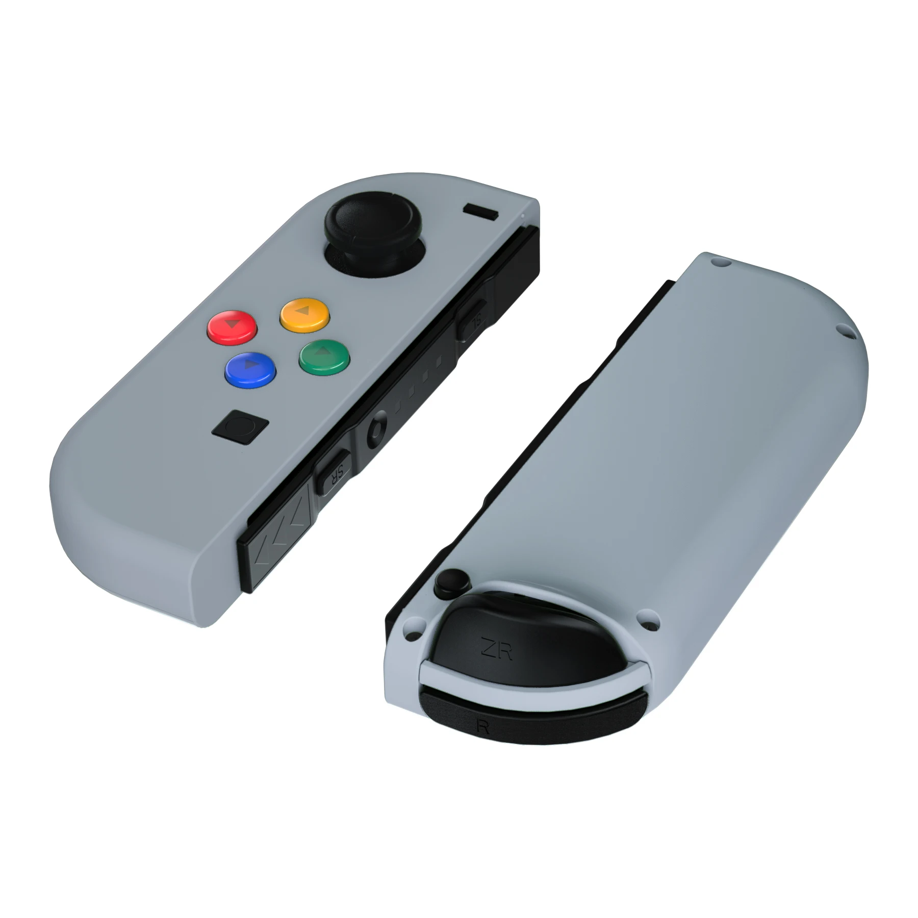 

eXtremeRate New Hope Gray Soft Touch Controller Housing With Colorful Buttons and Tools for NS Switch JoyCon & OLED