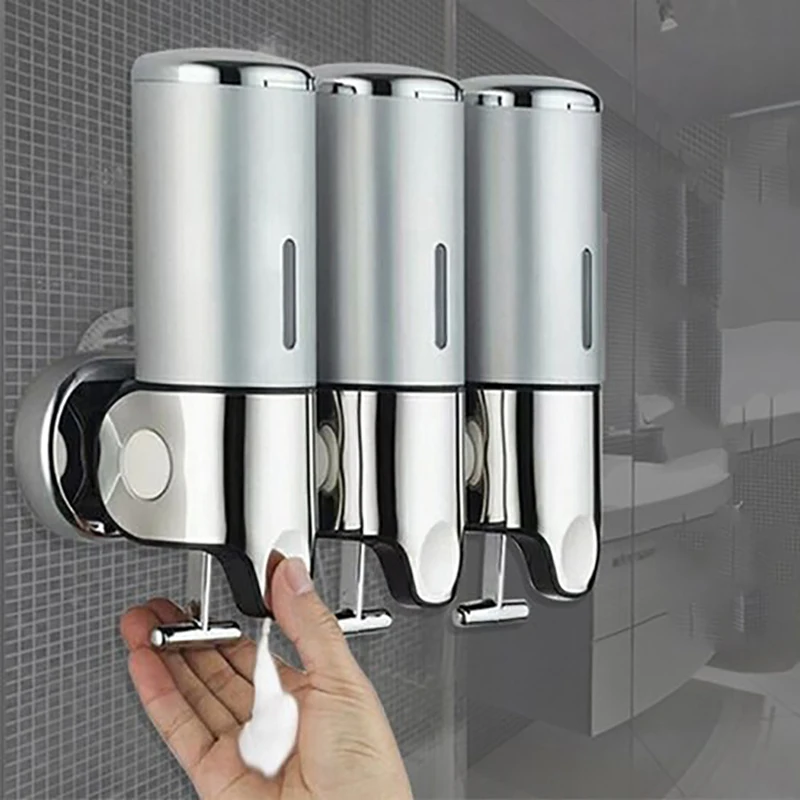 Hand Sanitizer Holder Wall Mount Soap Shampoo Head Shower Li