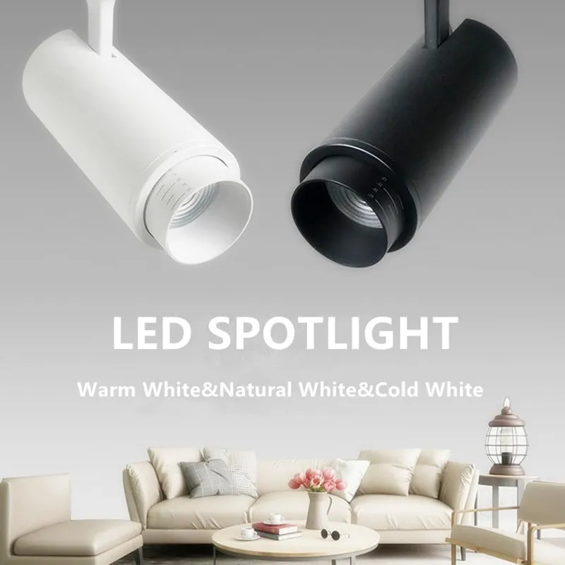 10W 20W 30W 40W LED Strahler 220V Fokus Track Licht Led Spot Downlights für Wohnzimmer zimmer Kleidung Wohnkultur Store focos led