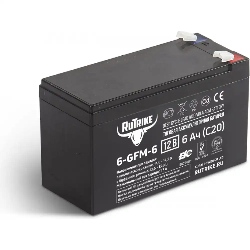 Тяговый аккумулятор Rutrike 6-GFM-6