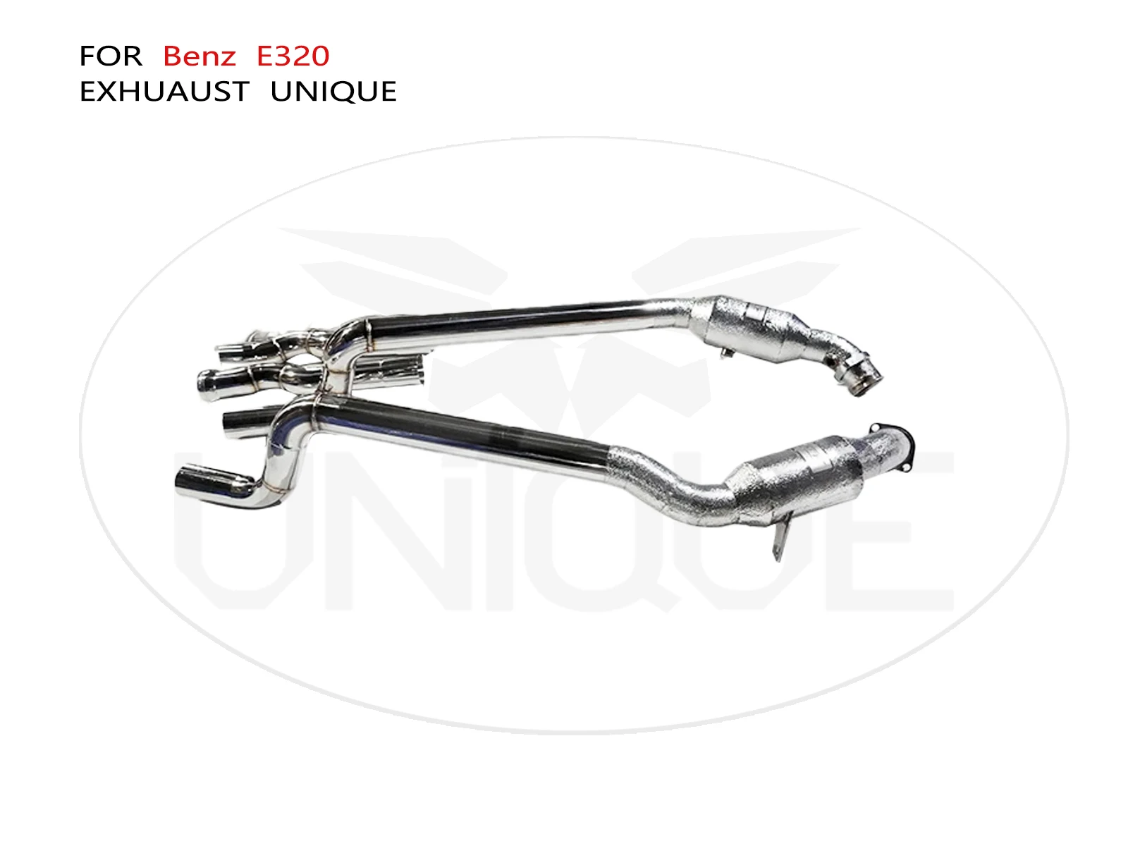 

UNIQUE Car Accessories Exhaust Manifold for Mercedes Benz E320 With Catalytic Converter Header Catless Downpipe