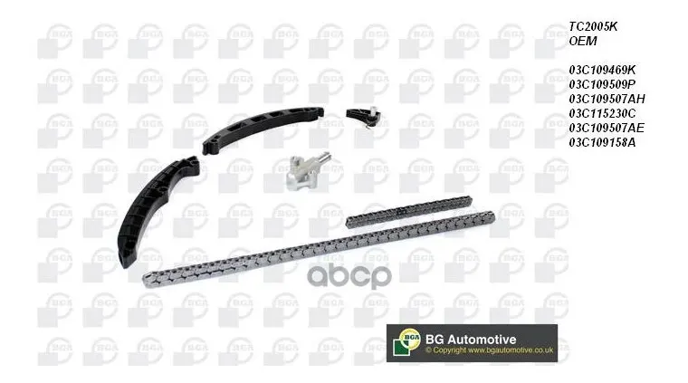 Комплект Цепи Грм Audi. Vw 1.4fsi-1.6fsi BagBlfBlp 03 Без Звездочки Bga арт. TC2005K (art.: 3920bc26be4b2) - 3920bc26be4b2