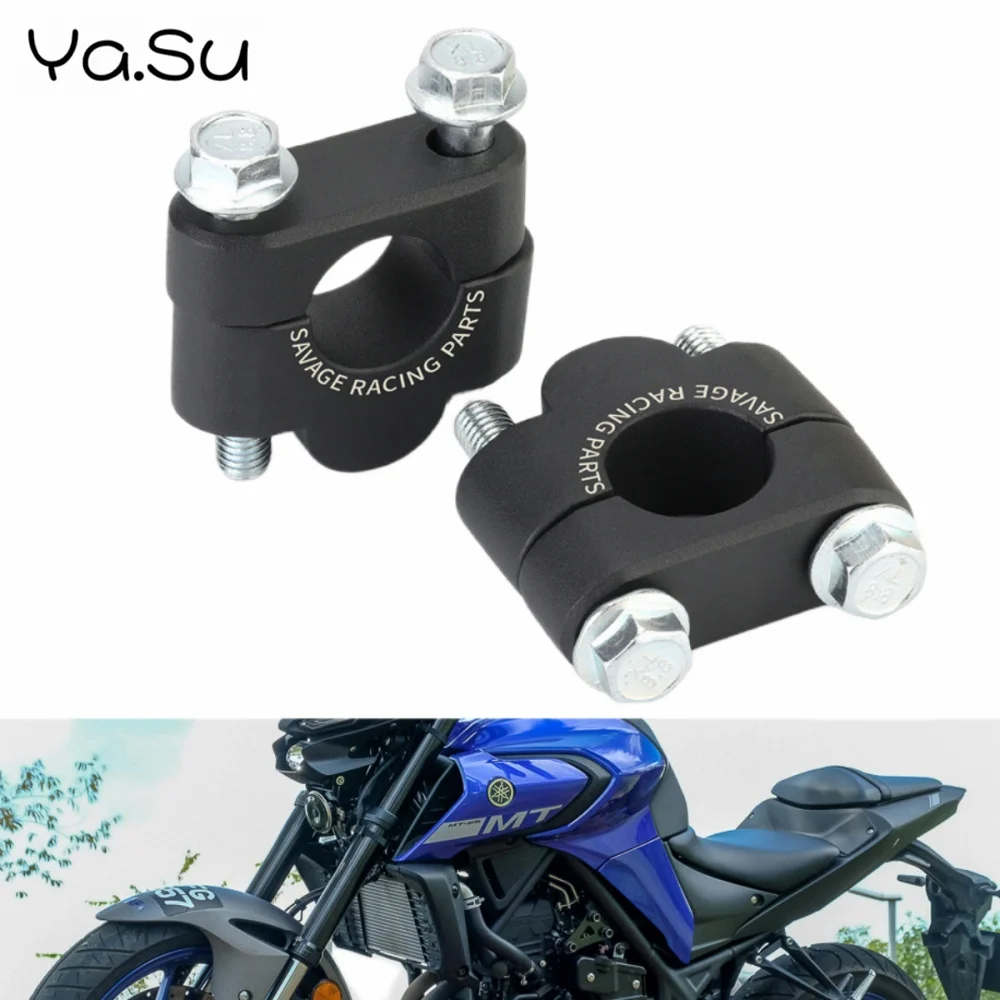 Фото Зажим для увеличения руля мотоцикла, крышка для YAMAHA FZ25 16 03 XJR1200 1300 XT660R WR125X YBR125 MT15 25 XTZ XSR 125 №1