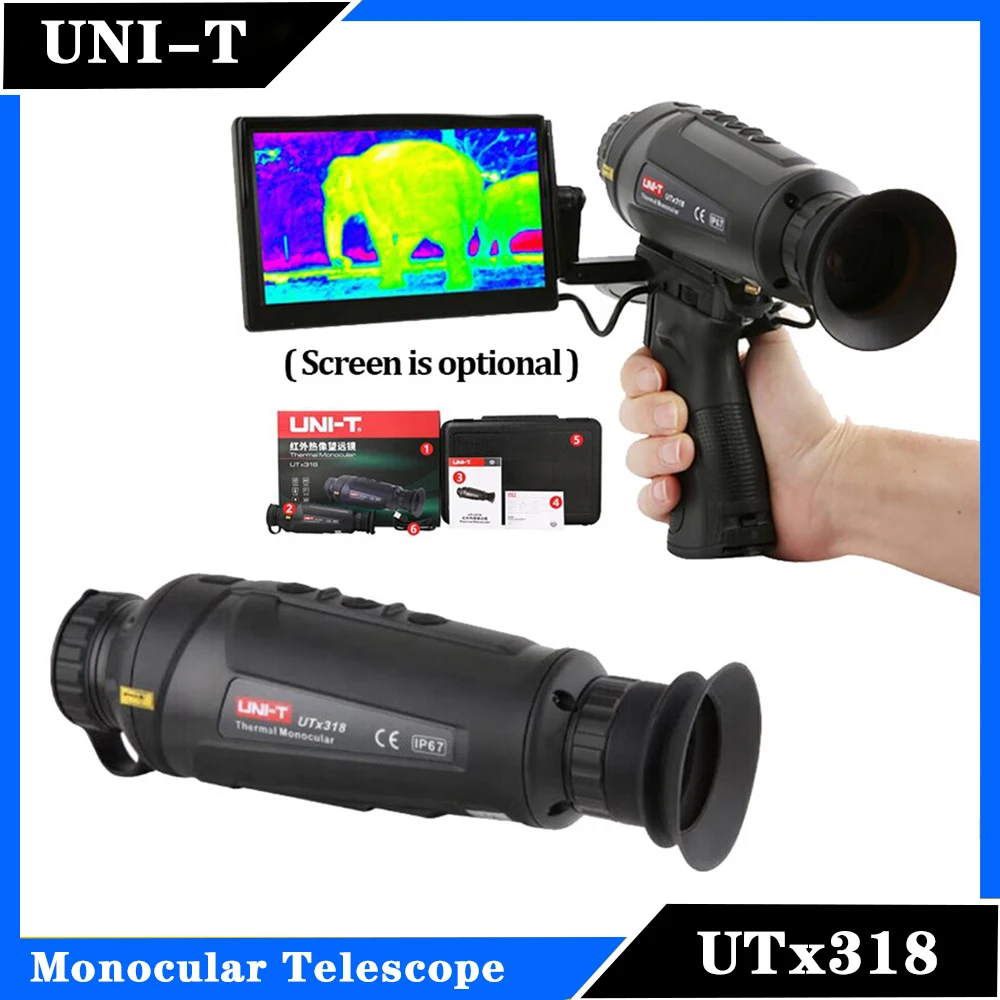 

UNI-T UTx318 Infrared Thermal Monocular Telescope 384×288 Pixels Night Vision Sight Hunting Scope Camera