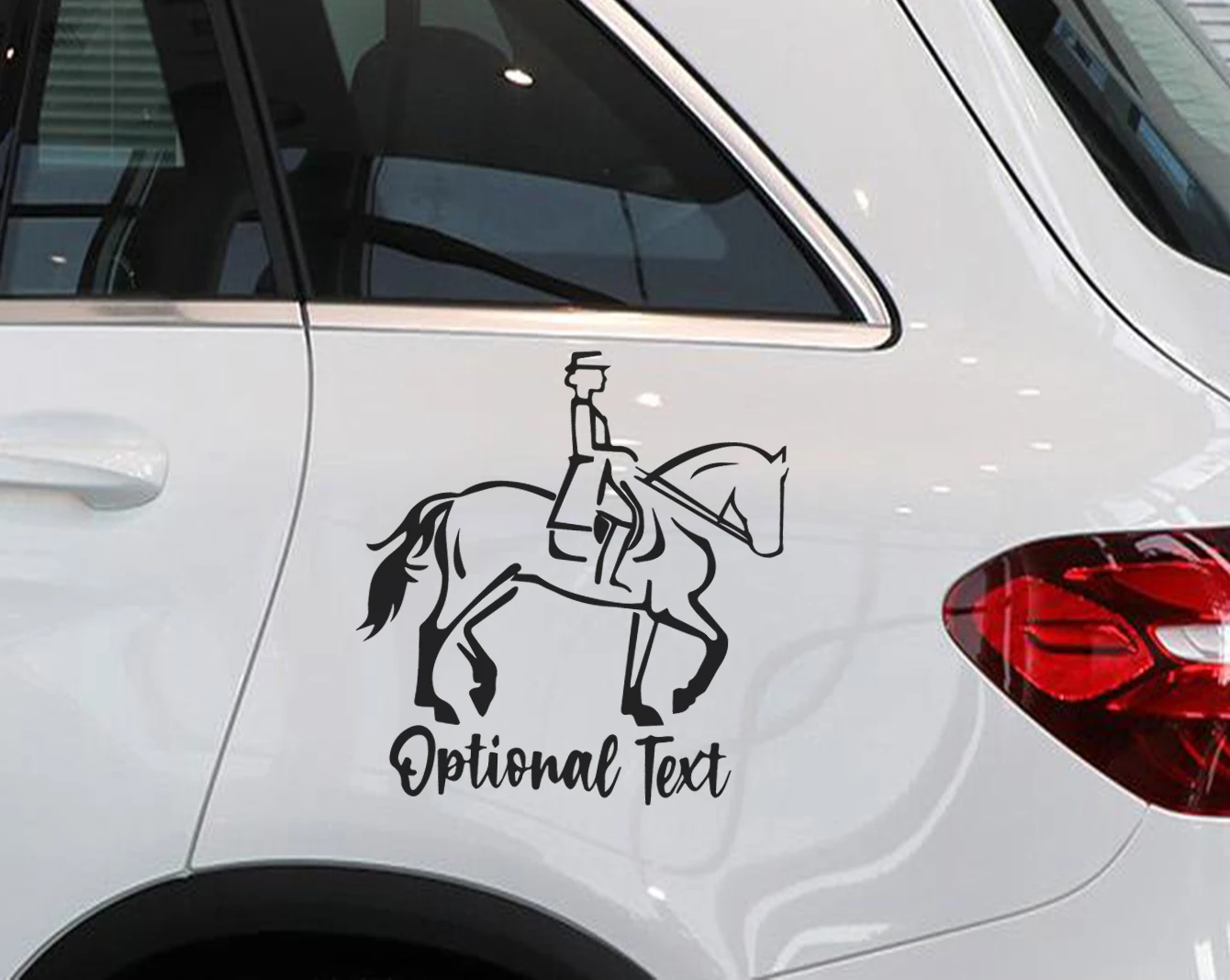 

White Horse and Princess Creative Vinyl Car Stickers and Decals, Modified SUV Car Racing Door Pickup Truck Car Accessories