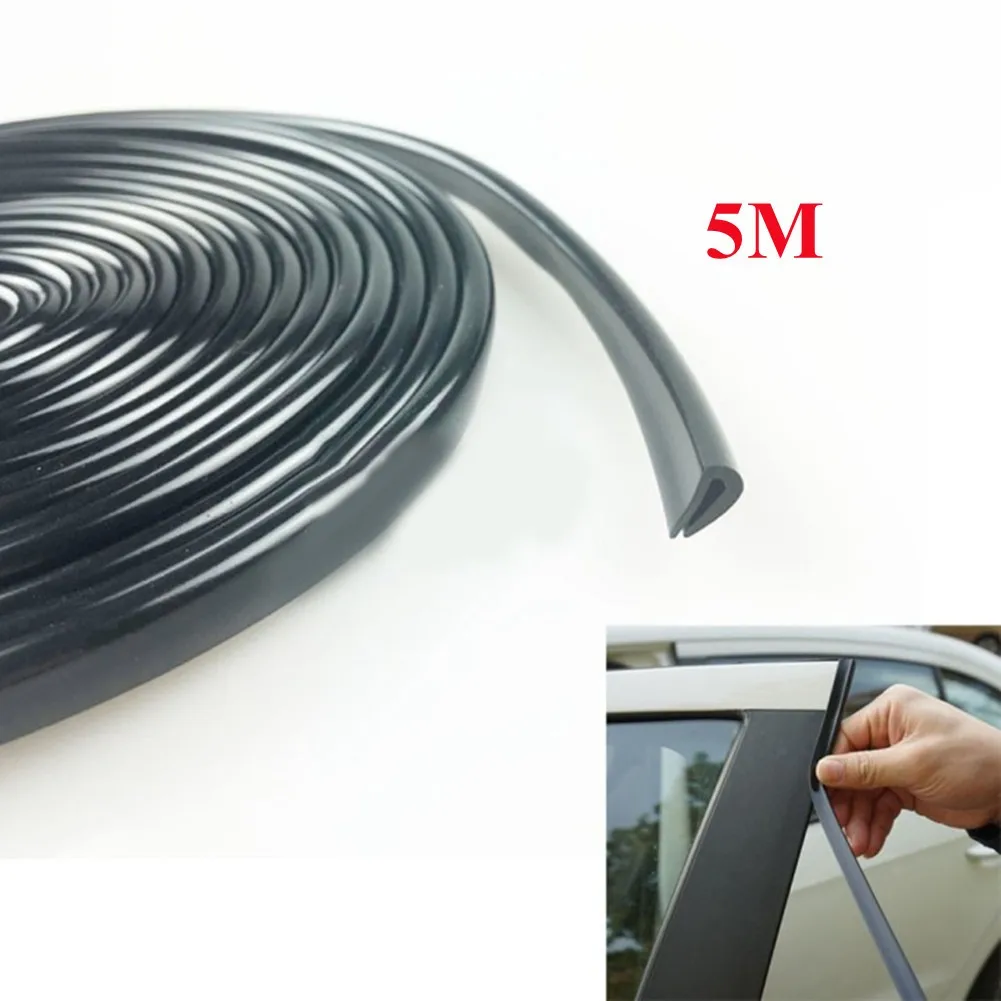 

5M 11mmx5mm Car Door Edge Guards U Shape Edge Trim Rubber Seal Protector Car Protection Door Edge Car Styling Exterior
