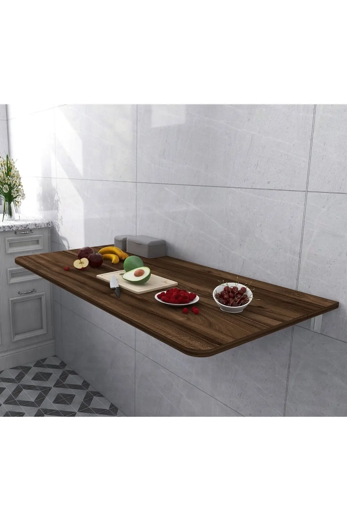 Складной обеденный стол домашняя мебель 6 различных цветов МДФ 45 х90 см