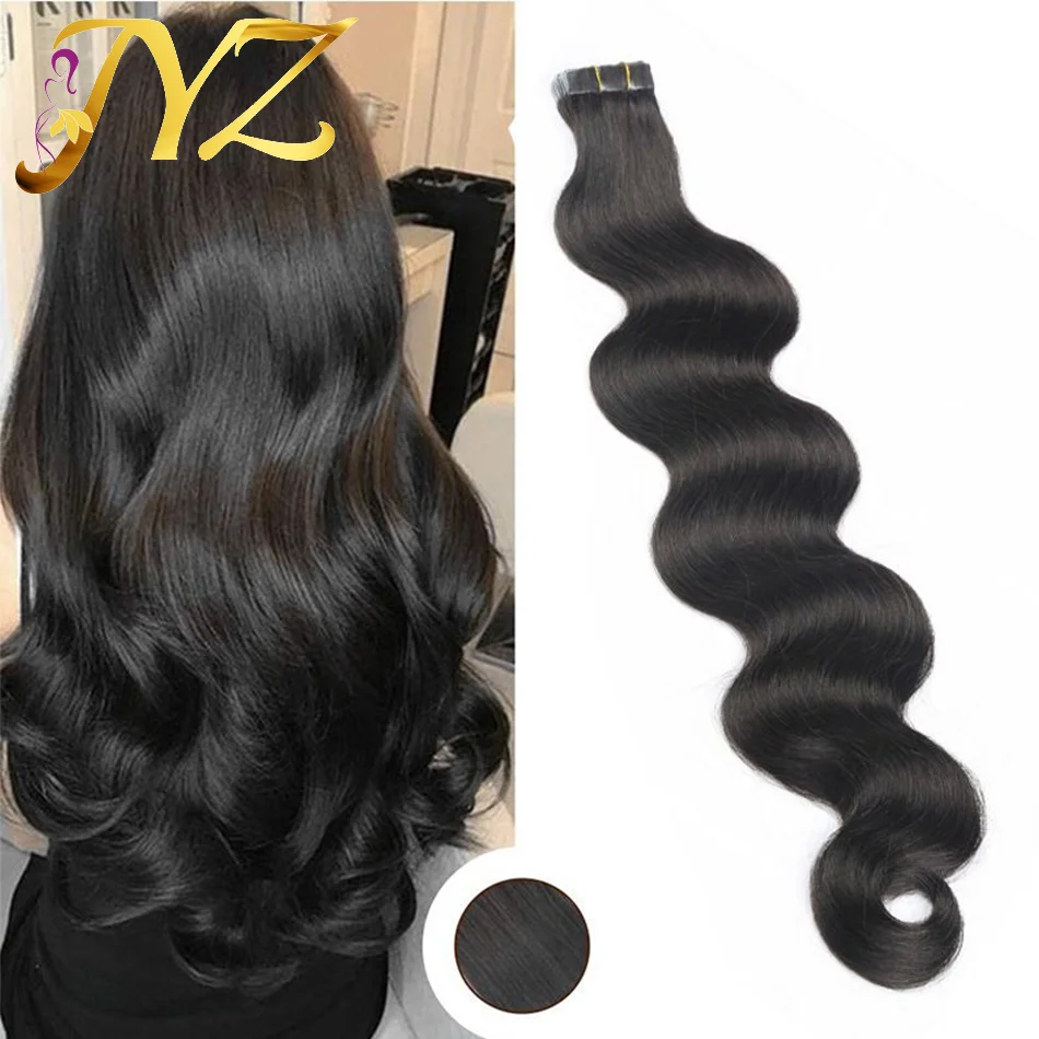

Body Wave Tape In Human Hair Extensions Black Women Weft Hair Extension Invisible Brazilian Bulk Virgin Hair Microlink Tape Ins