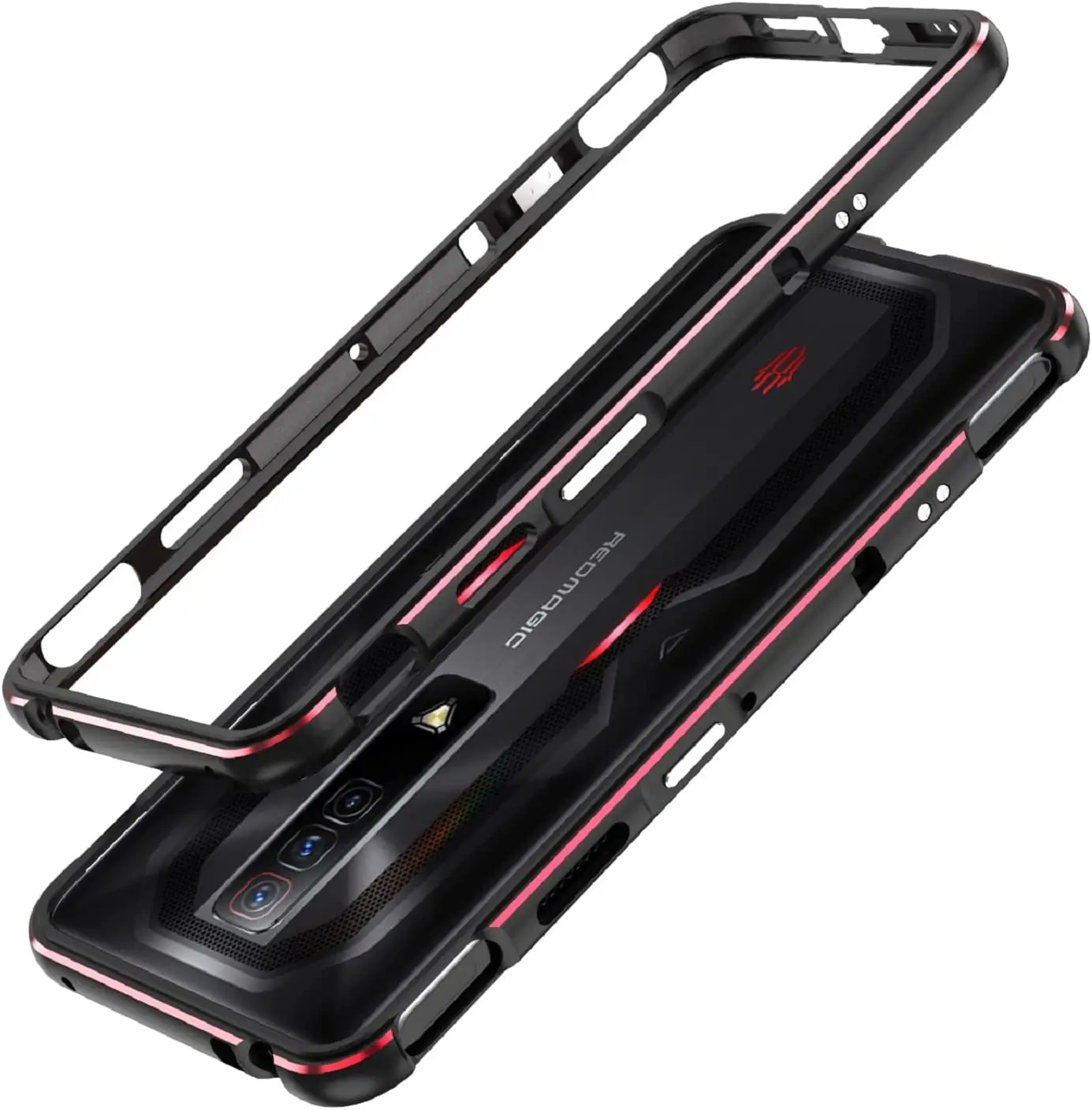 

ZSHOW чехол-бампер для nubia Red Magic 7/7S военный класс защита от падения алюминиевый сплав металлическая рамка ударопрочный Прочный бампер