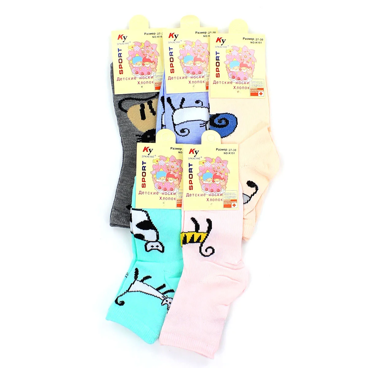 6 пар набор детские носки с принтом для девочек мальчиков малышей милые |