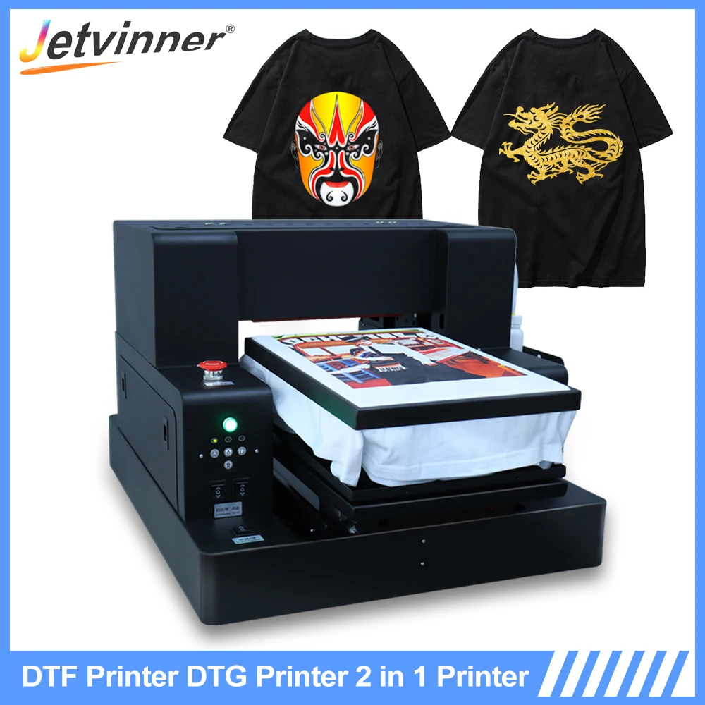 A3 Flatbed Printer For Epson L805 Heat Transfer Print Directly Transfer Film DTF DTG Printer  Printer Gilding Machine For Tshirt