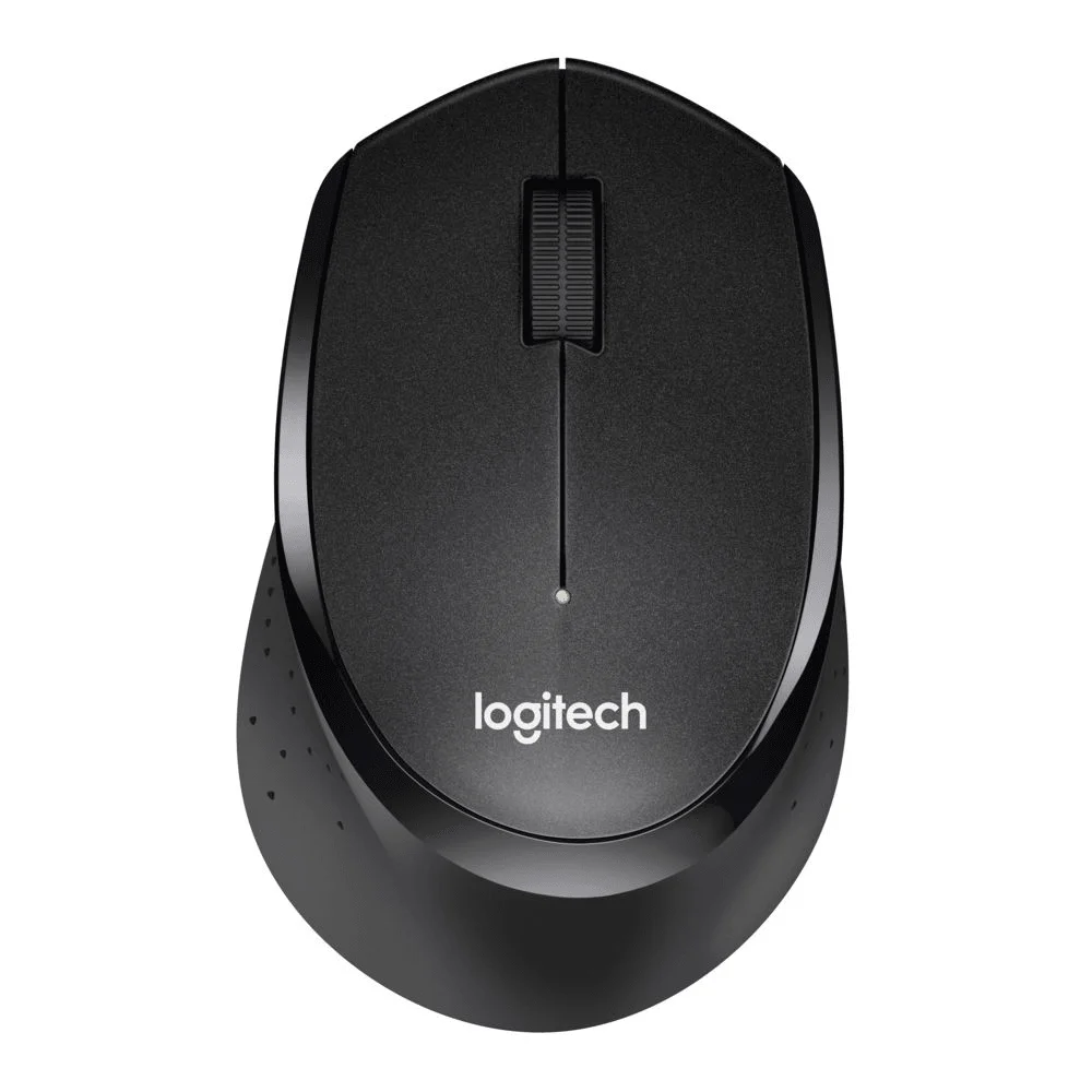 Мышь беспроводная Logitech B330 Silent Plus Black (черная, оптическая, 1000dpi, 2.4 GHz/USB-ресивер, бесшумная, под правую руку)