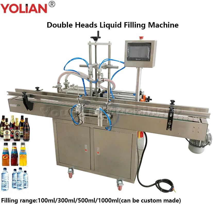 

Full Automatic Piston Liquid Quantitative Filler 100ml 500ml 1000ml Liquid Filling Machine Water Oil Juice Drink Beverages