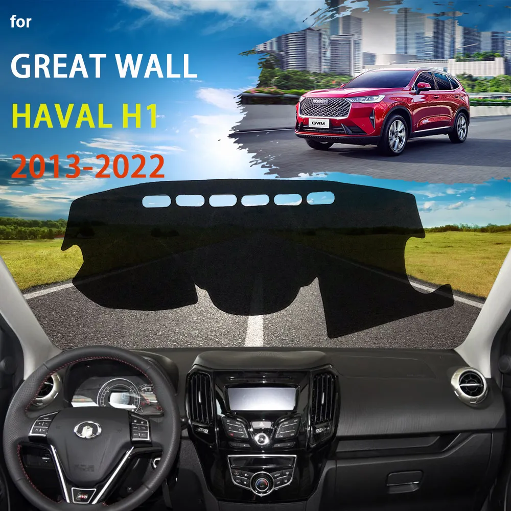 

for Haval H1 M4 2013~2022 Dashboard Cover Dash Mat Pad Sunshade Cushion Anti-UV Sunshield Nonslip Parasol Accessories 2019 2020