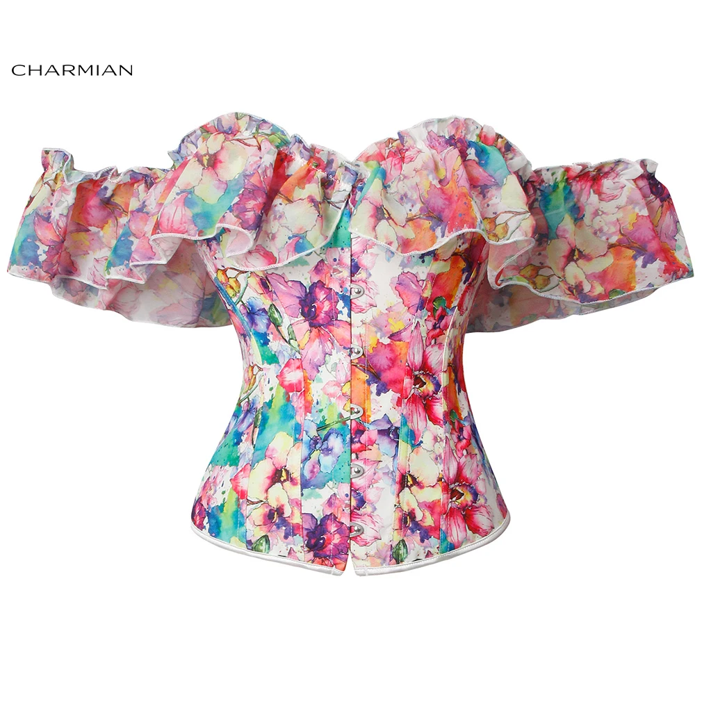 Charmian Викторианский корсет белый