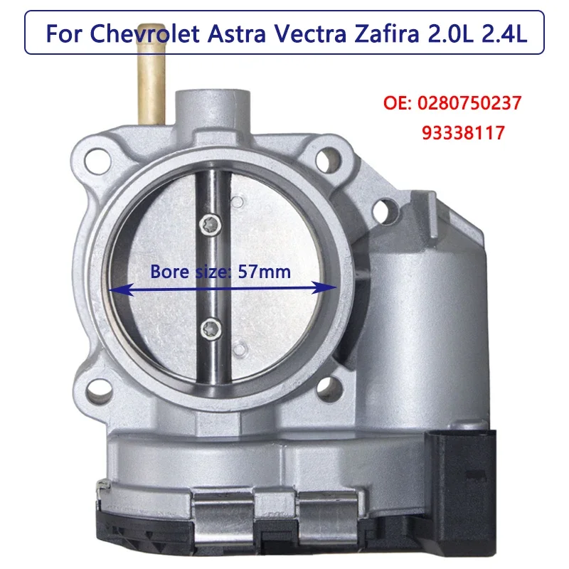 Фото Дроссельная заслонка 0280750237 93338117 A2C97066000 для Opel Astra Vectra Zafira Chevrolet S10 Blazer с двигателями 2.0 2.4 Flex 8V №2