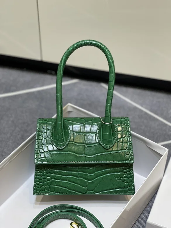 

Design Croc Leather Top Handle Flap Bag Women Small White Purse Fashion CrossBody Shoulder Bag Cellphone Bag Women Handbags