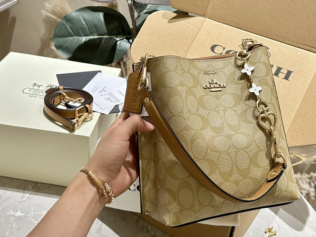 в стиле COACH новая женская сумка кошелек через плечо сумка-мессенджер подмышки