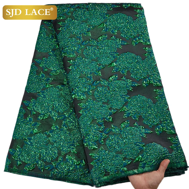 

SJD LACE Latest Jacquard Fabric Brocade Lace Tissu African Tulle Net Lace Fabric Brocade Fabric for Nigerian Wedding Party A2901