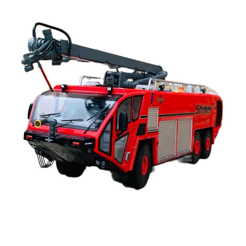 

1:50 Oshkosh Striker 3000 Airport Main Battle Fire Truck Diecast Simulation Alloy Car Model Toy Gift Decoration
