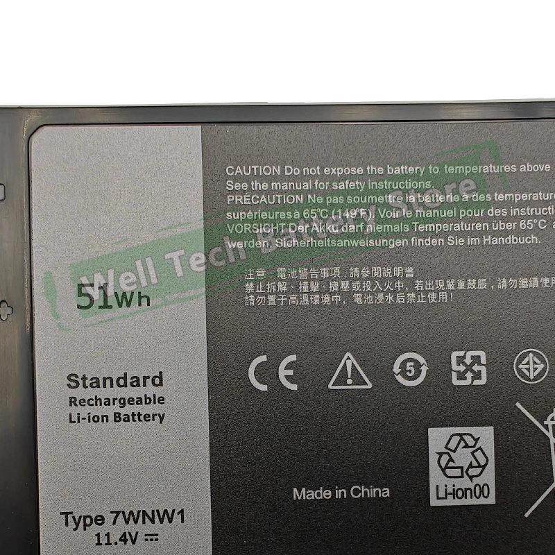 Аккумулятор для ноутбука DELL Latitude 7424 5424 5420 Rugged Extreme Series