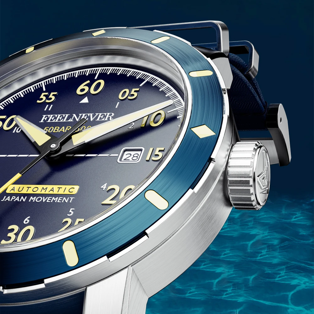 Дешево Мужские механические часы для спорта на открытом воздухе FeelNever, автоматические часы для дайвинга 2022