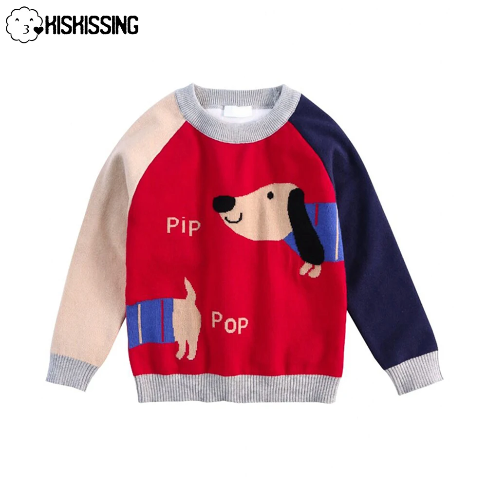 Свитера KISKISSING для маленьких мальчиков и девочек детский пуловер на осень зиму